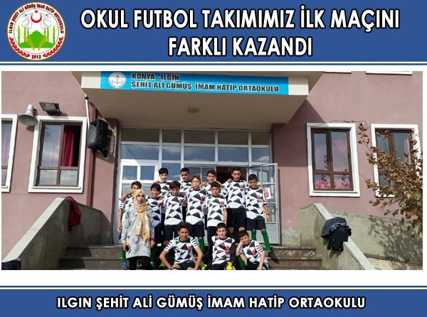 Okul Futbol Takımımız İlk Maçını Farklı Kazandı